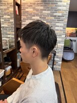 ロータスヘアーデザイン(Lotus Hair Design)&nbsp;【lotus下枝】メンズカット/アップバングショート/ツーブロック