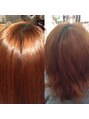 ヘアアンドメイク サファイア 浜北店(SAPPHIRE) ノンアイロン弱酸性縮毛矯正で自然なストレートヘアに(^O^)／