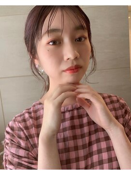 スリーバイキープ 尾山台(THREE by KEEP) 【THREEbyKEEP尾山台】ピンクブラウンカラー×シースルーバング