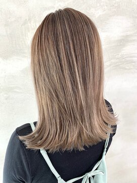 ペスカ 長町南店(pesca) バレイヤージュ×グレージュ (OIKAWA)