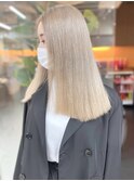 究極ケアブリーチ◎春夏人気No1♪ホワイトミルクティーブロンド