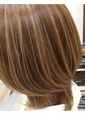 20代30代40代大人可愛いミルクティーベージュハイライト