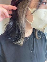 デバイス 東川口(DEVICE)&nbsp;切りっぱなし外ハネボブ　イヤリングカラーホワイトベージュ