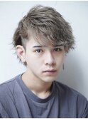 サーフカール/ 刈り上げセンターパート/ブルーブラック[新宿駅]