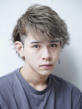 アルファ 新宿(alpha) サーフカール/ 刈り上げセンターパート/ブルーブラック[新宿駅]