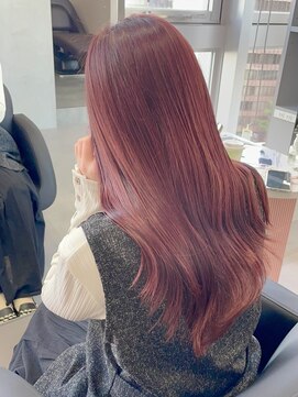 ジエクト カナウ(The Ect canow) ヨシンモリ/韓国風/ピンクレッドカラー/艶カラー/髪質改善カラー