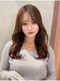 韓国風前髪×レイヤーカット【髪質改善/新宿/レイヤーカット】