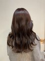 ブレス 芦屋店(brace) 透明感のある大人可愛いブラウンピンク♪韓国風リバース巻き♪