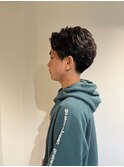 MEN'S HAIRカルマパーマのアッシュブラック