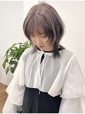 ホワイトアンブレラカラー/ウルフカット/おしゃれ