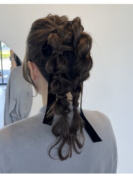 エンリッチヘア(enrich hair) 編みおろしポニーテール