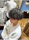波巻きパーマ