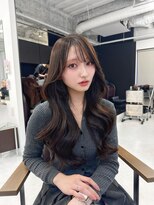 ハピネス 梅田茶屋町店(HAPPINESS)&nbsp;韓国ヘア/レイヤー/顔まわりカット/ブリーチなし/グレージュ