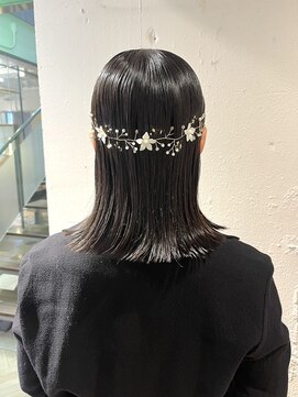 シェリ(Cheri) ピタッとタイトな切りっぱなしボブアレンジ