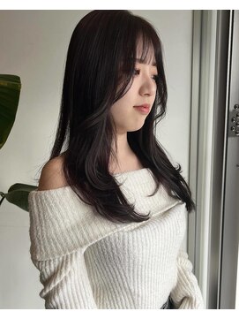 美容室 アイディー i-dee レイヤー×ピンクアッシュ