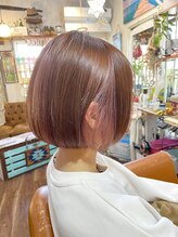マーメイドヘアー(MERMAID HAIR) 丸ボブ&インナーピンクカラー