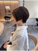 シンプルハンサムショート×モカベージュ（イノアカラー）五十嵐