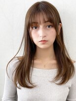 ガーディナ(Gardina)&nbsp;髪質改善ストレート モカブラウン 内巻き 顔周りカット ツヤ髪