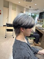 アウラ(AURA)&nbsp;メンズハイトーンケアブリーチエンドカラーデザインカラー