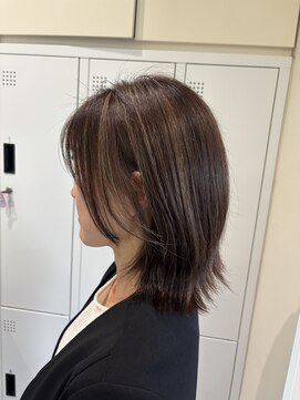 アローム(alom) ホワイトグレージュ/デジタルパーマ/チェリーブラウン/茅ヶ崎