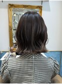 ブリーチなしチェリーブラウン髪質改善縮毛矯正酸性ストレート