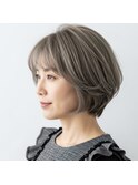 大人の美しいグレイヘア脱白髪染め30代40代50代60代
