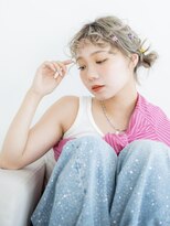 ソース 枚方(SOURCE) ケアブリーチ♪透明感ブロンドベージュ