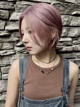 サーカス 町田(circus) ペールピンクx丸みクビレショート