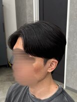 フイ 新宿3丁目(Hui)&nbsp;フェザーパーマ/グレーブルーカラー／刈り上げショートパンク