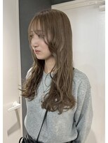 ソワンドゥブレスシエン 堀江店(soin de brace CIEN)&nbsp;韓国前髪顔周りロング×レイヤーグレージュ[堀江/髪質改善]