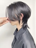 モリオフロムロンドン 原宿本店(morio from London)&nbsp;【morio 原宿】レイヤーウルフ　黒髪グレージュ