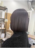 ラベンダー×艶ボブ