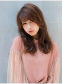 ナチュラルブラウン、ゆるふわ巻き、髪質改善