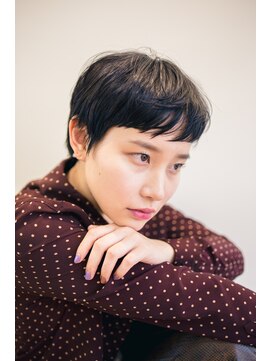 ピズム(PISM) フレンチマッシュ小顔セシルカット/ダークアッシュ/ベビーバング