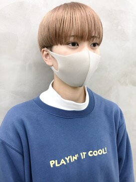 スー 渋谷(suu) ＊【SUN】コーラルピンクショートマッシュ＊