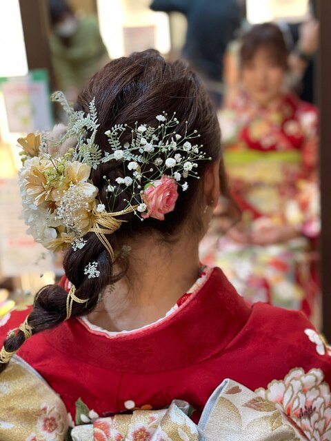 成人式のヘアセット   