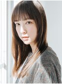くびれヘア顔周り韓国レイヤーカット黒髪ショートミディアム/柏