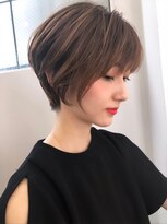 アコロン 吉祥寺(acoron.)&nbsp;小顔前髪×イルミナオリーブカラー×ハイライトカラー×吉祥寺