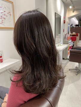 インビテーション 名古屋(invitation) 韓国風レイヤー×ロング×オータムベージュ