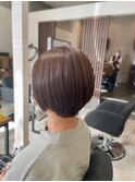 艶髪丸みショート