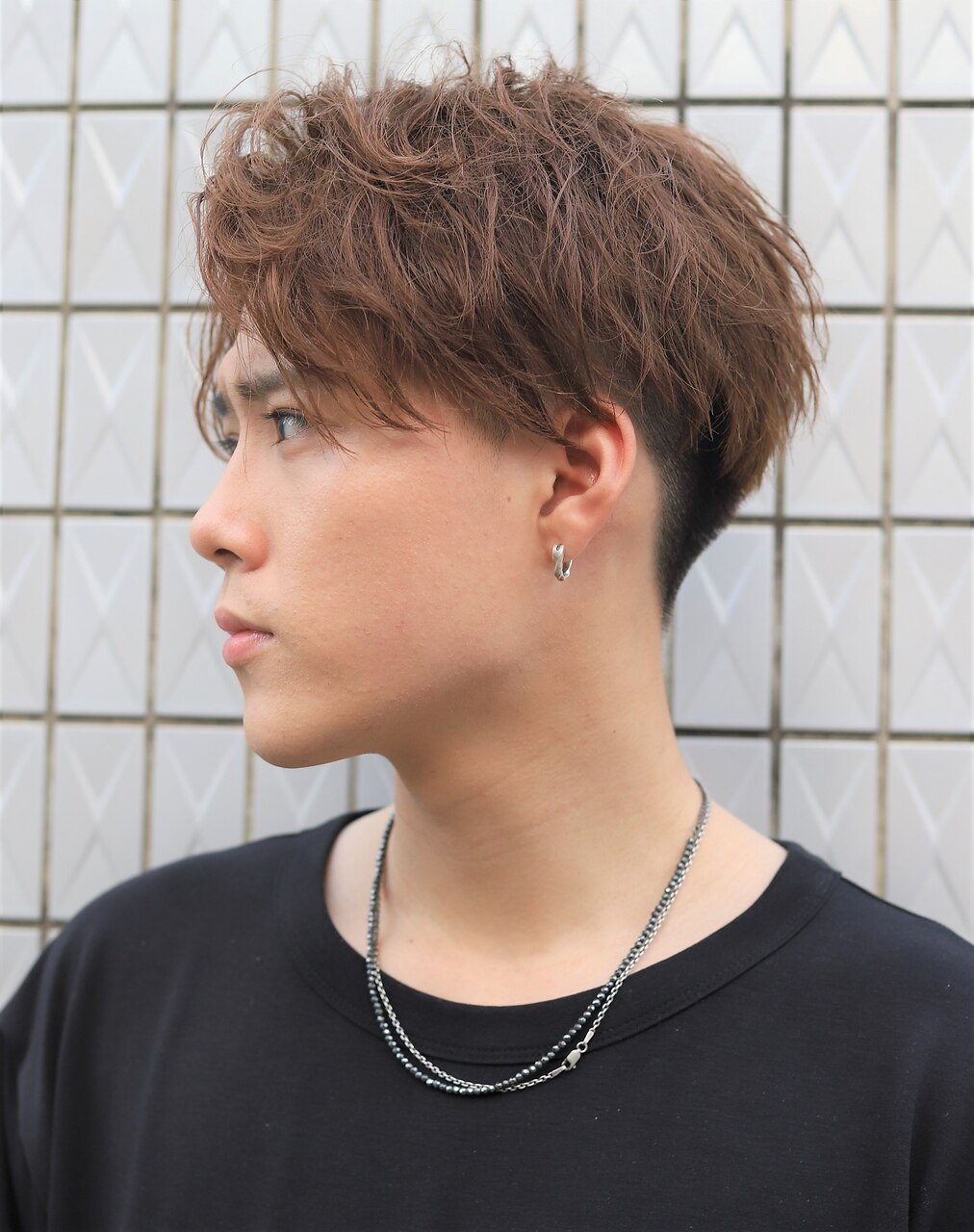 2wayコンマヘア☆ゆるめツイストスパイラルパーマ刈上げ：L168911405