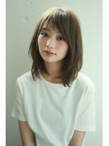 ルーカ 恵比寿(LU-CA)&nbsp;20代30代40代透け前髪ミディアムレイヤーウルフ【LU-CA恵比寿】