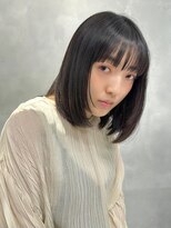 サンバレー(SUNVALLEY)&nbsp;清楚系可愛い黒髪似合わせロングボブ［表参道/カット/似合わせ］