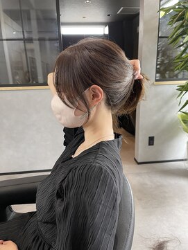 フィーカ(fika) 韓国ヘアと顔周りカット　結んでも可愛く！ハマカット