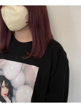 リアン 熊谷本店(Rien) 全頭ブリーチからのピンクカラー！