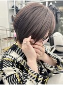 ナチュラルボブ黒髪ショートミニボブダブルカラーイルミナカラー