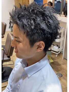 アメラボ 平針店(AmeLab) 【ビジネスツイスト】スパイキーショート　ツイストパーマ　仙石