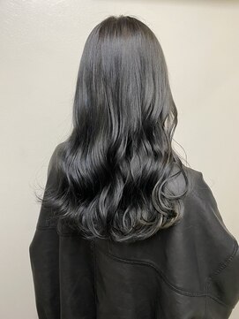 ピフデザイン(pifdesign) 艶々暗めグレージュ×ロング