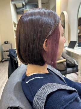 ジュレベール(JurerBelle) 【ジュレベール 汲田】インナーカラー×ミニボブ