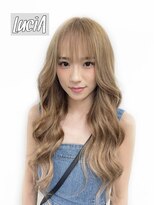 ルシア 京都四条河原町烏丸(LuciA) 【レミー100%/54cm】シールエクステ× ミルクティベージュ